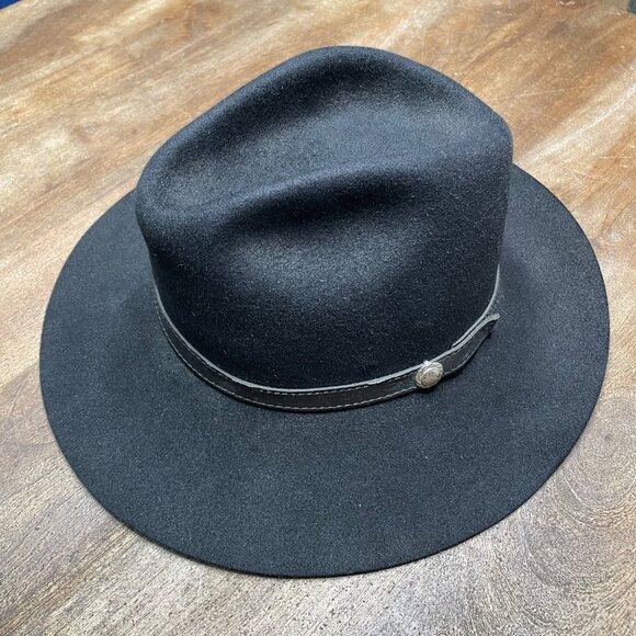 Vintage Eddy Bros Black Western Cowboy Hat Mens Size 7 - Picture 2 of 8